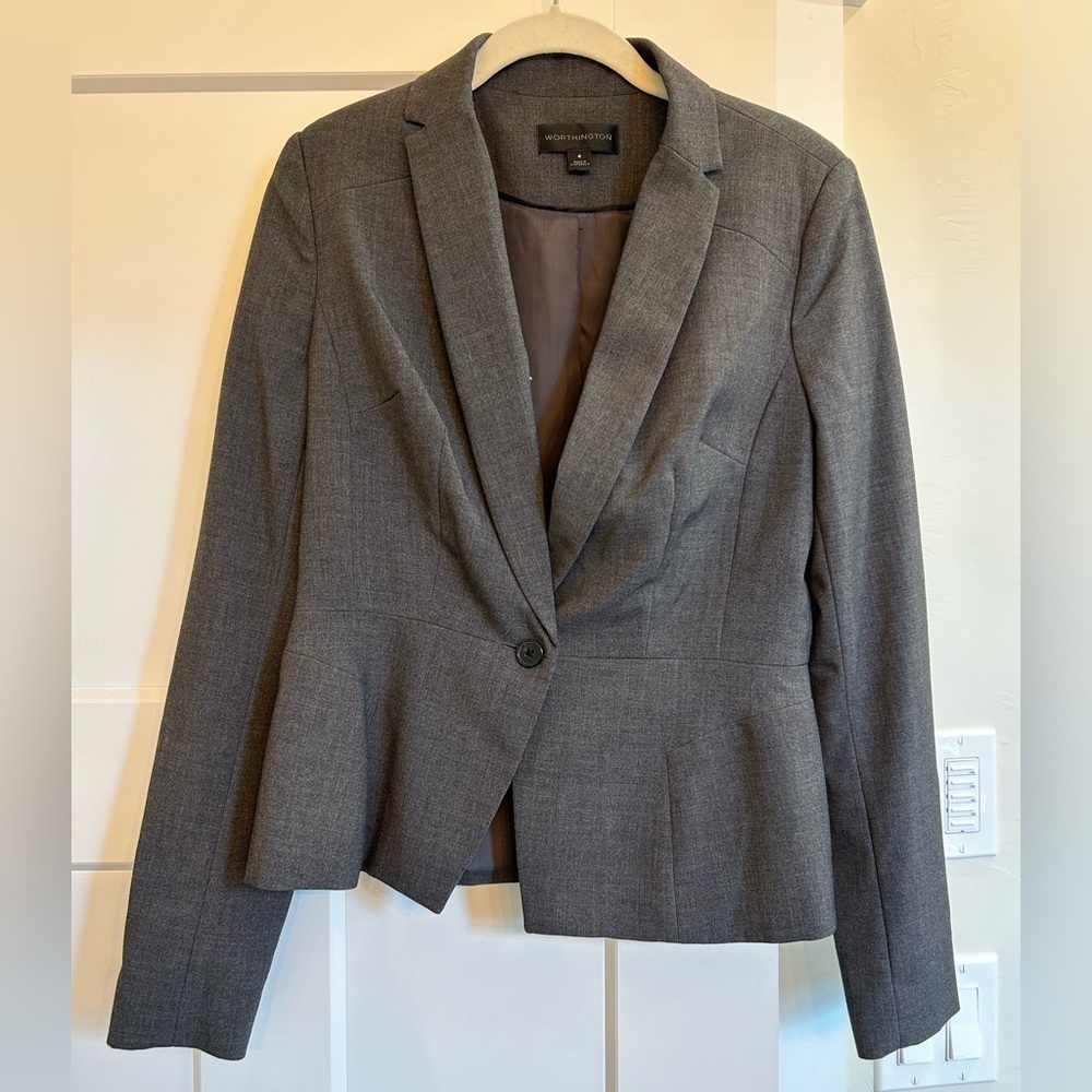 Worthington women’s blazer, dark gray